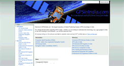Desktop Screenshot of gpsinindia.com