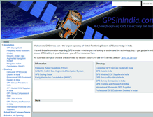 Tablet Screenshot of gpsinindia.com